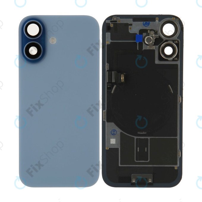 Glas der Rückabdeckung für iPhone 17, Mist Blue, Pulled A