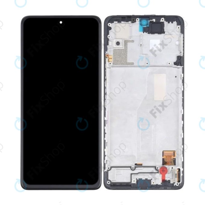 Xiaomi Redmi Note 10 Pro - LCD Display + Touchscreen Front Glas + Rahmen (Black) OLED