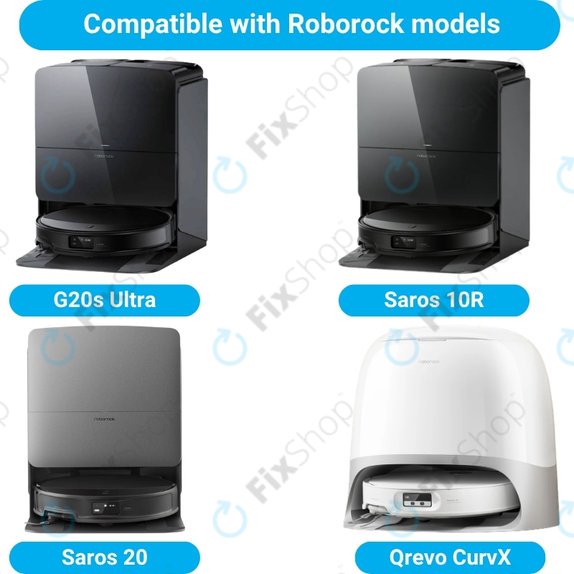Ersatzteilset für Roborock G20s Ultra, Saros 10R, 20 (1x Hauptbürste, 2x Filter, 2x Seitenbürste, 4x Wischtuch, 2x Staubbeutel)