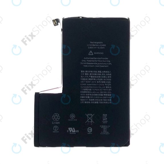 Akku Batterie für iPhone 12 Pro Max, 3687mAh, A2466, Service Pack