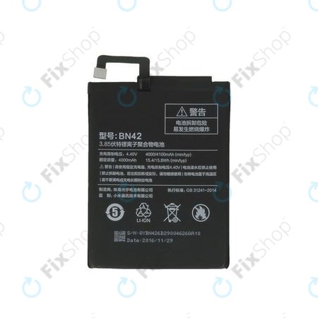 Xiaomi Redmi 4 - Akku Batterie BN42 4100mAh