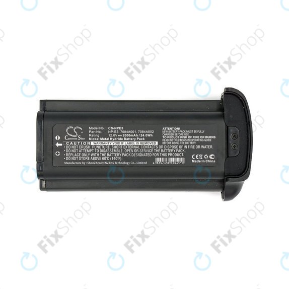 Batterie für Canon Eos 1Ds, 2000mAh, Ni-MH, 12V, NP-E3, HQ