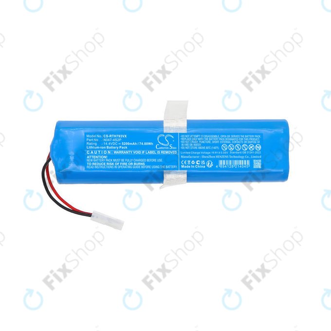 Batterie für Rowenta X-Plorer Series 95, 5200mAh, Li-Ion, 14.4V, N047-4S2P, HQ