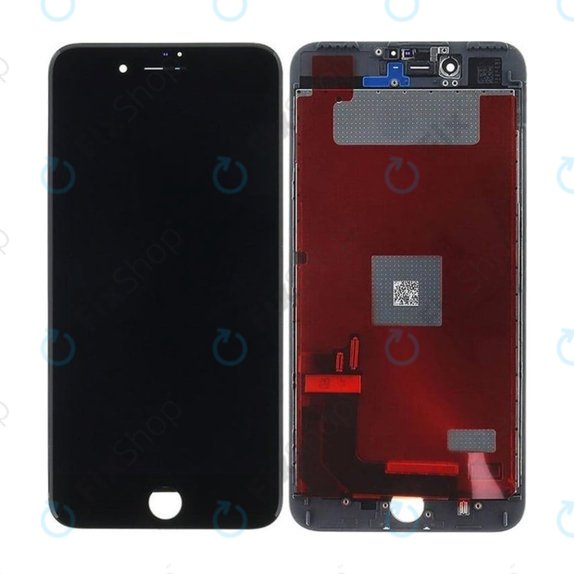 Display In-Cell für iPhone 7 Plus, Black, Touchscreen-Glas mit Rahmen, FixPremium