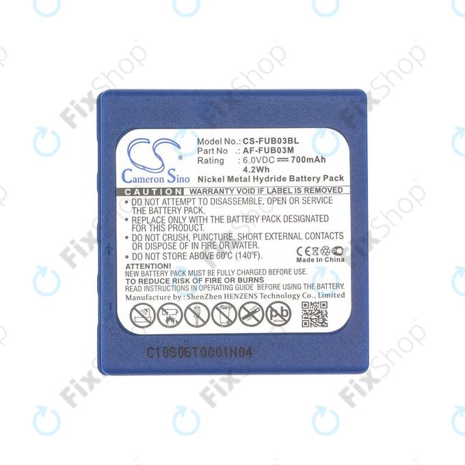 Akku batterie für HBC Fub3a, 700mAh, Ni-MH, 6V, AF-FUB03M, HQ