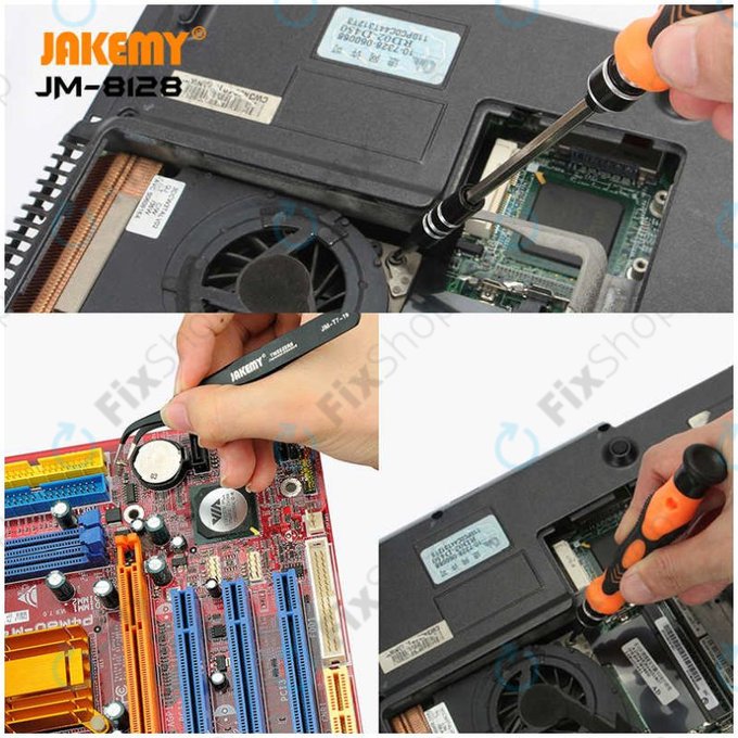 Jakemy JM-8128 - Magnetischer austauschbarer Mehrzweck-Präzisionsschraubendreher-Satz 45in1