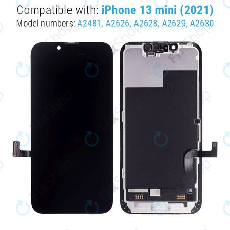 Apple iPhone 13 Mini - LCD Display + Touchscreen front Glas + Rahmen Hard OLED FixPremium