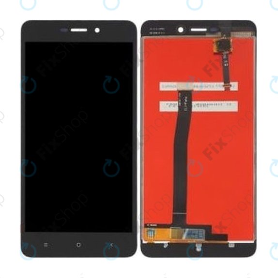 Xiaomi Redmi 4A - LCD Display + Touchscreen Front Glas (Dark Grey) TFT