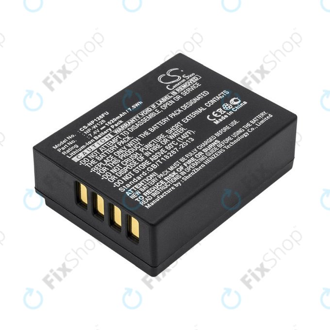 Akku batterie für Fujifilm FinePix, 1020mAh, Li-Ion, 7.4V, NP-W126, NP-W126S, HQ