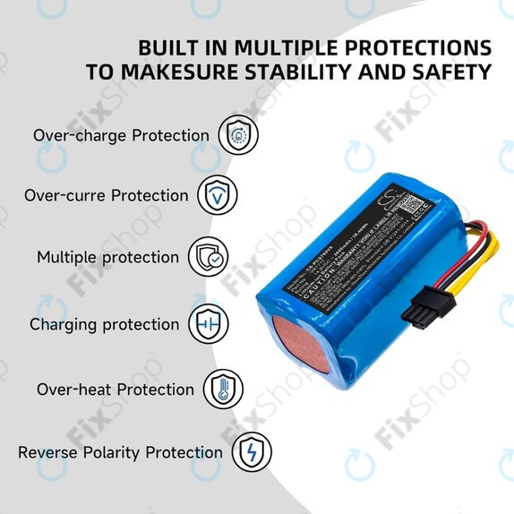 Proscenic Cocoa Smart 780T, 790T, Summer P1s, P2s - Akku Batterie VR1717 Li-Ion 14.8V 2600mAh HQ
