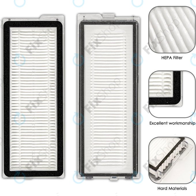 HEPA-Filter, 2 Stk. für Xiaomi Roborock Qrevo Curv, Qrevo Edge, Qrevo MaxV, Qrevo Pro, Qrevo Plus, QV-series