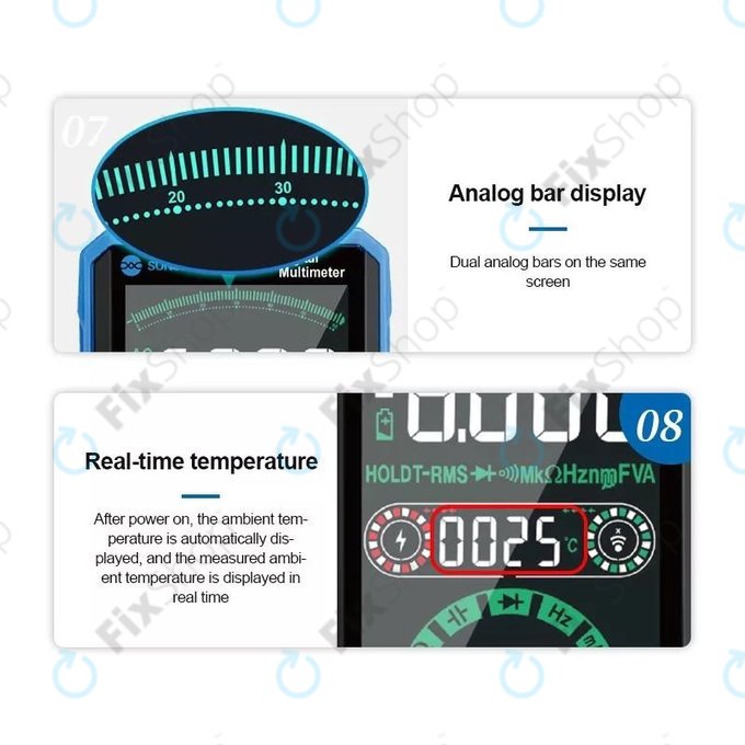 Sunshine DT-21N - Touchscreen-Multimeter
