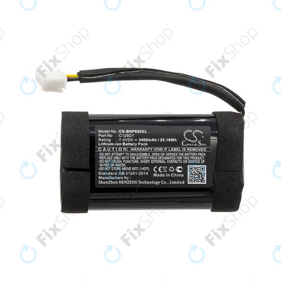 Batterie für Bang & Olufsen Beoplay P6, 3400mAh, Li-Ion, 7.4V, C129D1, HQ
