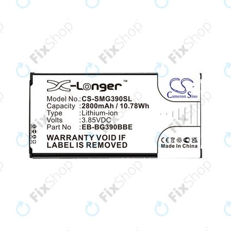 Batterie für Samsung Galaxy Xcover 4, 4S, 2800mAh, Li-Ion, 3.85V, EB-BG390BBE, HQ