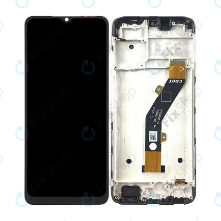 Infinix Smart 7 HD X6516 - LCD Display + Touchscreen Front Glas + Rahmen (Ink Black) TFT