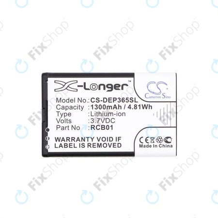 Akku batterie für Doro Primo 365, 1300mAh, Li-Ion, 3.7V, RCB01, HQ