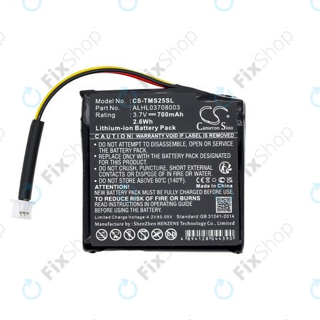 Batterie für TomTom Star 20, 700mAh, Li-Ion, 3.7V, ALHL03708003, HQ