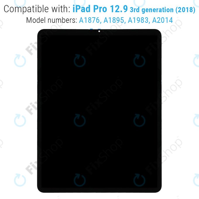 Apple iPad Pro 12.9 (3rd Gen 2018) - LCD Display + Touchscreen front Glas + IC Modul Refurbished