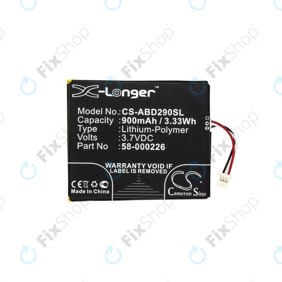 Amazon Kindle 10th, Basic 10th, 10th 2019, Touch 2019 - Akku Batterie 26S1019, 58-000226 900mAh HQ