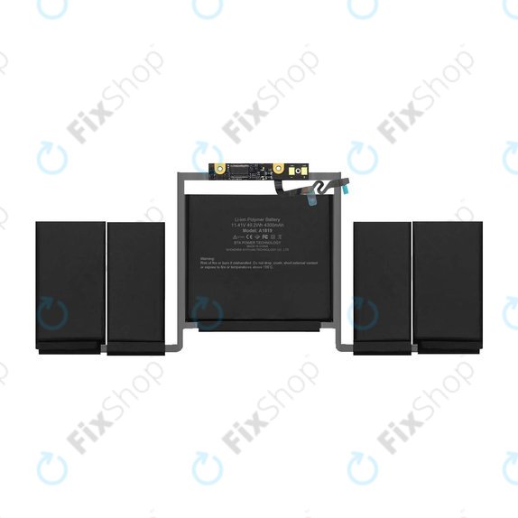 Apple MacBook Pro 13" A1706 (Early 2016 - Late 2017) - Akku Batterie A1819 4320mAh FixPremium