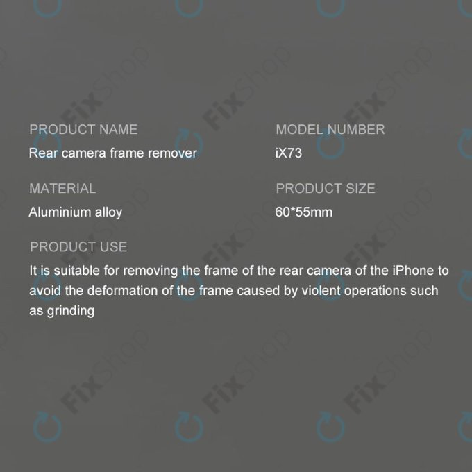 iFixes iX73 - Werkzeug zum Entfernen des hinteren Kamerarahmens