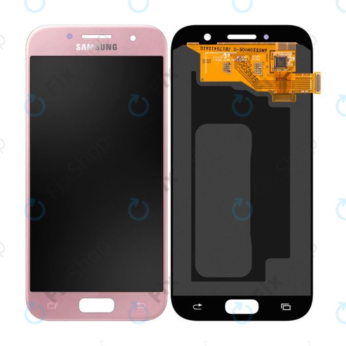 Samsung Galaxy A5 A520F (2017) - LCD Display + Touchscreen Front Glas (Peach Cloud) - GH97-19733D, GH97-20135D Genuine Service Pack