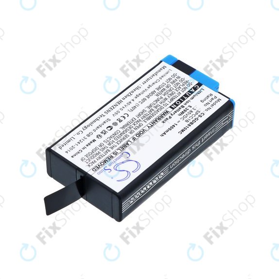 Akku batterie für GoPro Max, Max 360, Acbat-001, 1400mAh, Li-Ion, 3.85V, SPCC1B, HQ