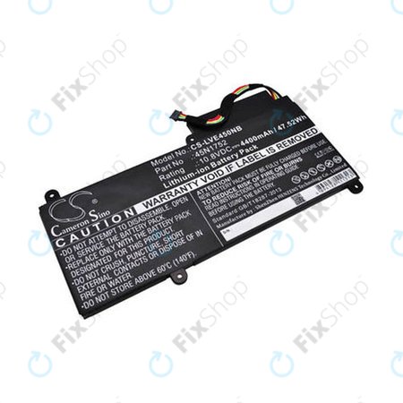 Batterie für Lenovo ThinkPad E450, E455, E460, E465, T470p, ThinkPad Edge E450 i7, 4400mAh, Li-Ion, 10.8V, 45N1752, HQ