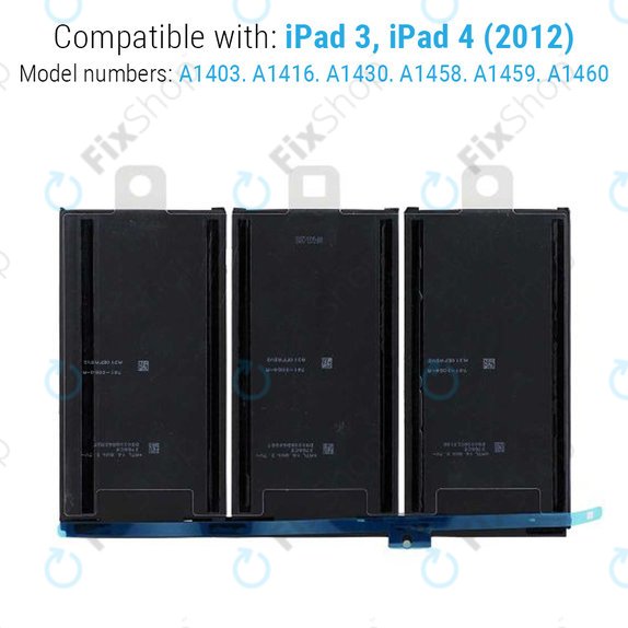 Akku Batterie für iPad 3, iPad 4, 11560mAh
