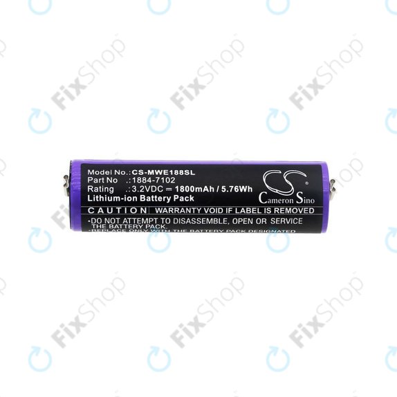 Akku batterie für Moser Ermila 1884, 1885, Wahl 1884 LI+PRO, Wahl Ermila 1884, 1885, 1800mAh, LiFePO4, 3.2V, -, HQ