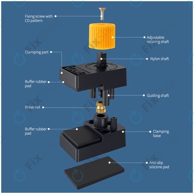 QianLi iClamp 2.0 - Kunststoffklammer mit Gummifüllung - Bereich 12mm (4Stk.)