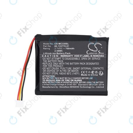 Akku batterie für Motorola CS3070, CS3300, Zebra CS3070, 700mAh, Li-Ion, 3.7V, 82-133770-01, HQ