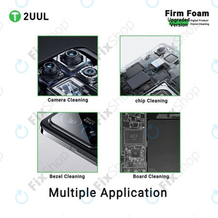 2UUL SC07 - Hochdichte Reinigungsunterlagen für Kamera, Chips und PCB (500Stk.)