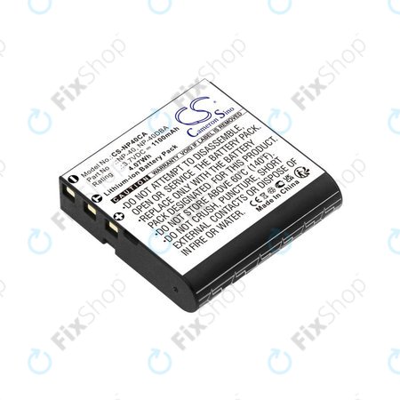 Akku batterie für Casio Exilim Ex-FC100, 1100mAh, Li-Ion, 3.7V, NP-40, HQ