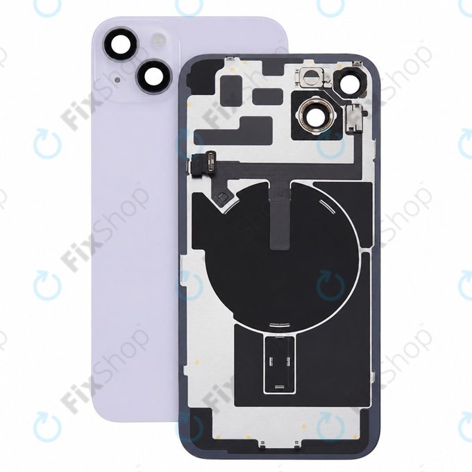 Glas der Rückabdeckung für iPhone 14 Plus, Purple, Pulled A