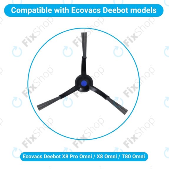 Seitenbürste, 2 Stk. für Ecovacs X8 Pro Omni, X8 Omni, T80 Omni