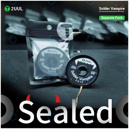 Entlötlitze, Solder Vampire, 2UUL DW16, einzeln verpackt, 10 Rollen/Box