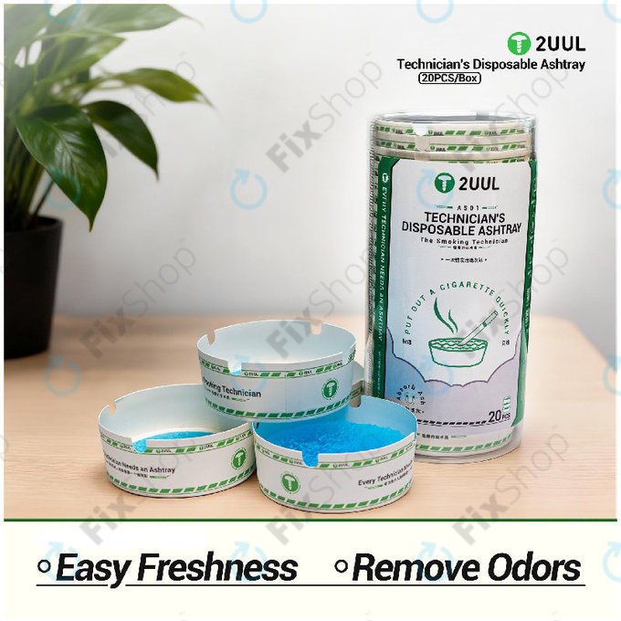 Einweg-Aschenbecher für Techniker, 2UUL AS01, 20 Stk./Box