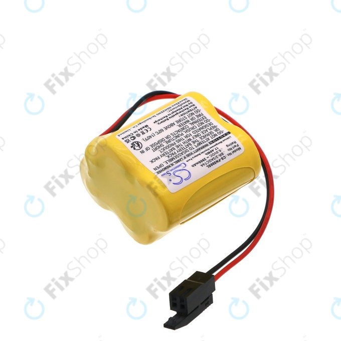 Batterie für GE FANUC ALPHA iSV, BETA iSV, 2900mAh, Li-MnO2, 6V, A98L-0031-0025, HQ