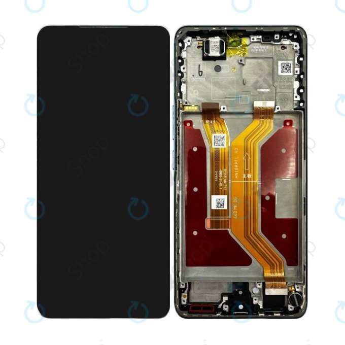 Honor Magic7 Lite - LCD Display + Touchscreen Front Glas + Rahmen (Jade Cyan) - 0235AMMN Genuine Service Pack