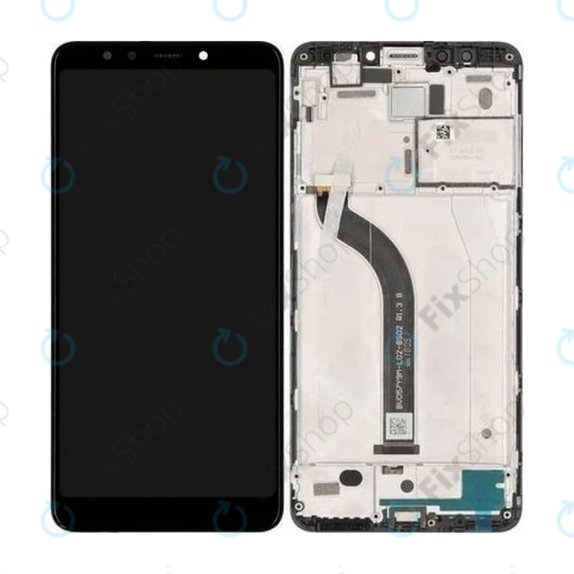 Xiaomi Redmi 5 - LCD Display + Touchscreen Front Glas + Rahmen (Black) TFT