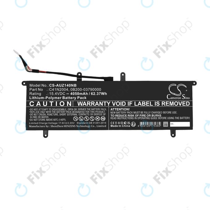 Batterie für Asus ZenBook DUO 14, 4050mAh, Li-Pol, 15.4V, C41N2004, HQ