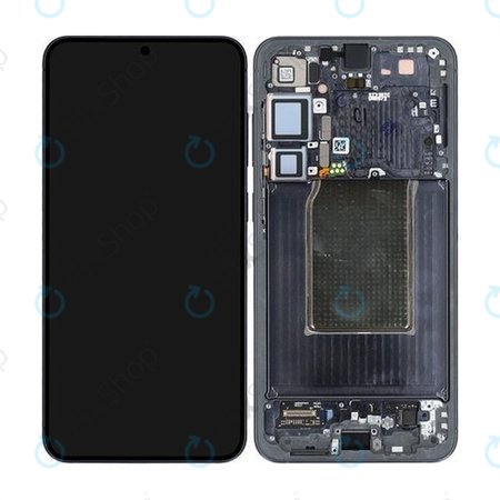 Samsung Galaxy S25 Plus - LCD Display + Touchscreen Front Glas + Rahmen (Blueblack) - GH82-36368E Genuine Service Pack