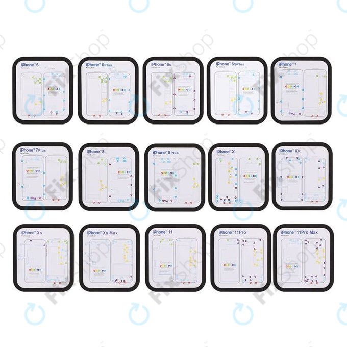 Magnetische Schraubmatte für iPhone 6 - 11 Pro Max