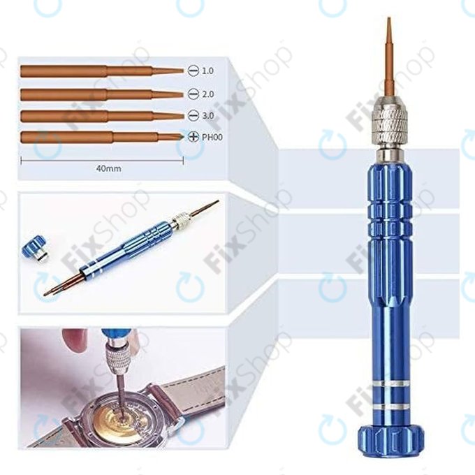 Uhrmacher-Werkzeugset zur Uhrenreparatur - 185Stk.