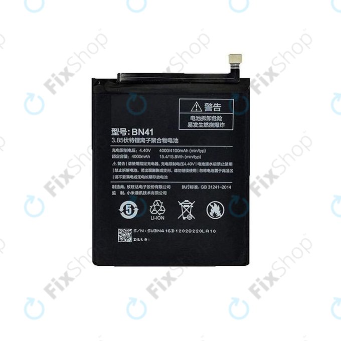 Xiaomi Redmi Note 4 MTK - Akku Batterie BN41 4100mAh