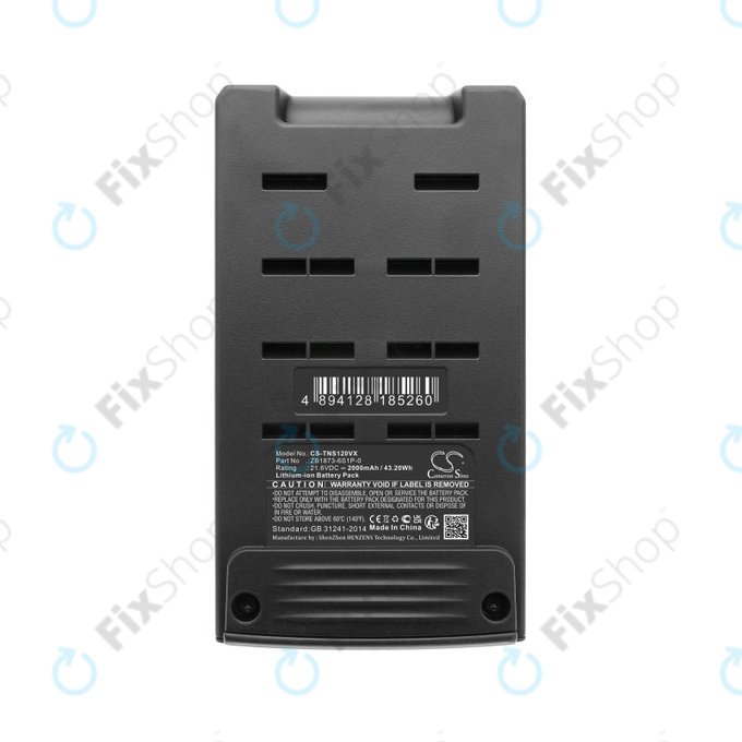 Akku batterie für Tineco P1, Pure One S12, 2000mAh, Li-Ion, 21.6V, ZB1873-6S1P-0, HQ