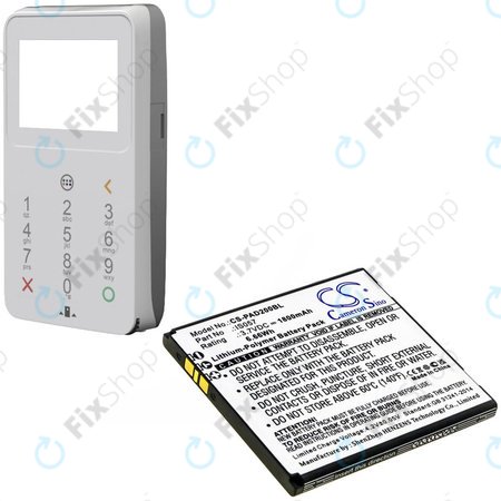 Batterie für Pax myPOS D200, D200T, IS275, D200, 1800mAh, Li-Pol, 3.7V, IS057, HQ