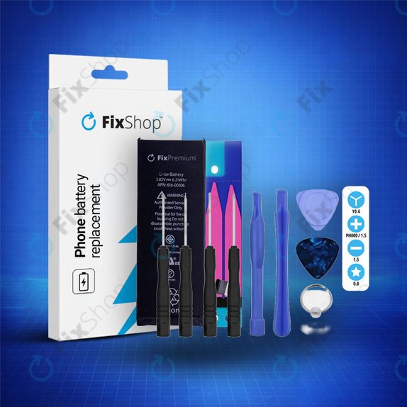 Akku Batterie für iPhone SE, 1624mAh, Klebemittel (Adhesive), Werkzeuge, FixPremium