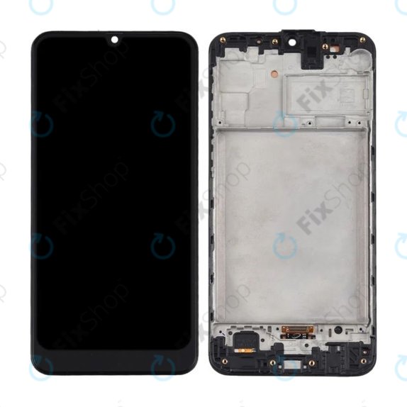 Samsung Galaxy M31 M315F - LCD Display + Touchscreen Front Glas + Rahmen (Space Black) TFT